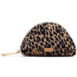 Consuela cheetah print Blue Jag Cosmetic Case